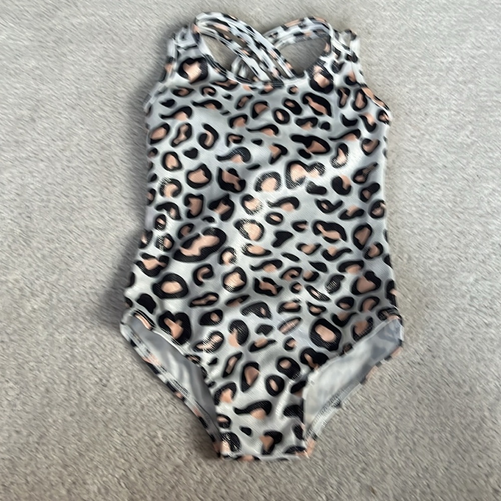 Animal print, dance or gymnastics leotard